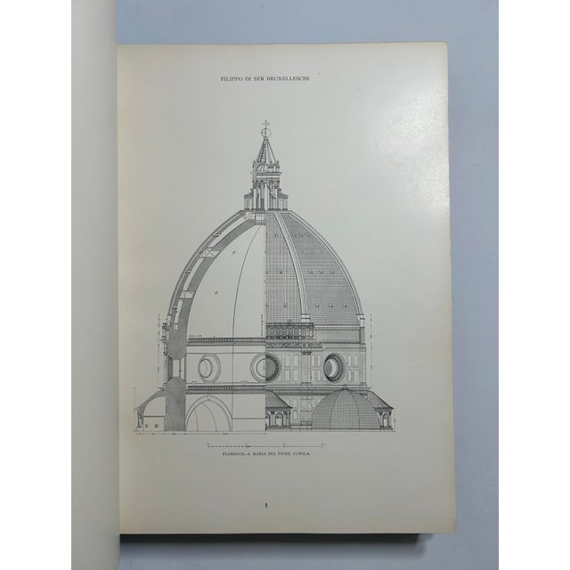 1920s 1920s Illustrated Folio Volume Set, Carl Von Stegmann's the Architecture of the Renaissance in Tuscany - 2 Books For Sale - Image 5 of 12