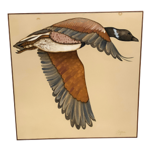 Late 20th Century TaoGaea(Eddie Powell)Brant Goose Painting