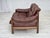 Swedish 2-Seater Sofa in Brown Leather and Dark Beech, 1970s For Sale - Image 15 of 18