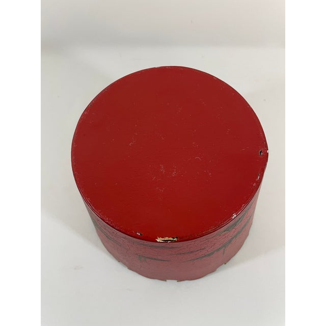 1950s-70s Chinoiserie Red Toleware Cachepot or Jardiniere For Sale - Image 12 of 15