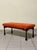 Mid-Century Modern Bench in Stained Wood and Corduroy, 1960s For Sale - Image 3 of 13