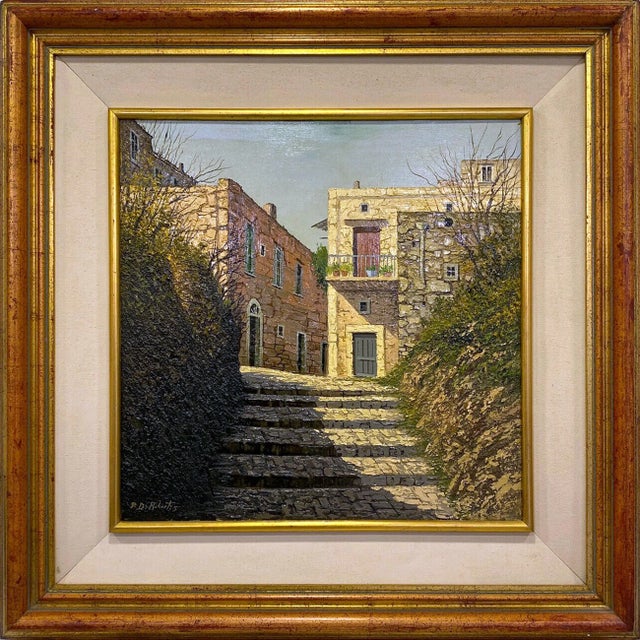 Paolo De Robertis, Caserta Vecchia, Oil on Canvas, Italy For Sale - Image 9 of 9