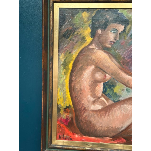 Mid-Century Modern Bendt Lauritzen, Nude Study, 1950s, Oil on Canvas, Framed For Sale - Image 3 of 18