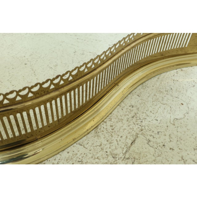 Virginia Metalcrafters Colonial Williamsburg Brass Fireplace Fender