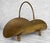Traditional Vintage English Regency Brass Lions Paw Fireplace Firewood Log Holder For Sale - Image 3 of 10