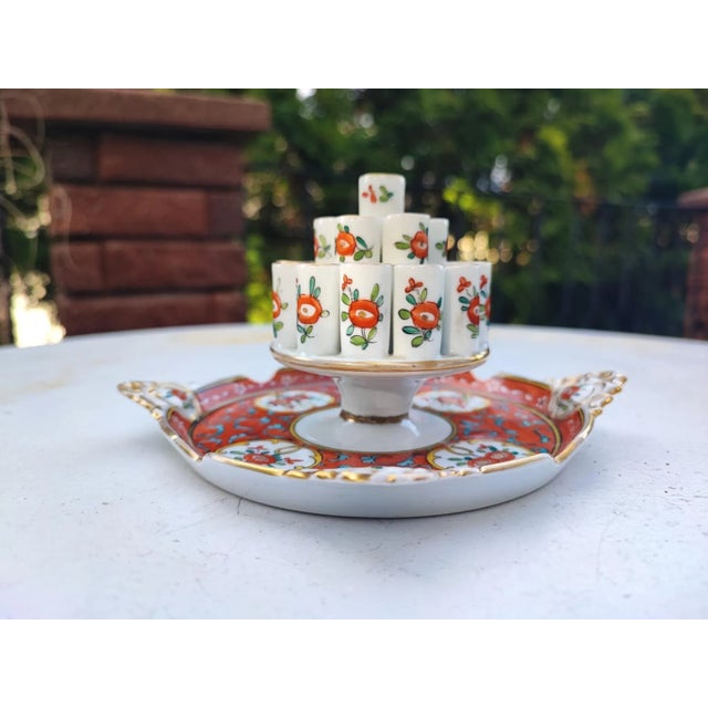 Floral & Gold Dresden Porcelain Cigarette Holder from Carl Thieme Richer Pattern, 1890s For Sale - Image 8 of 8