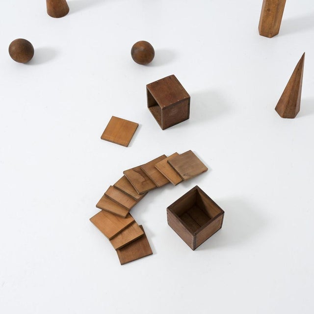 Vintage Wooden Geometric Models, 1940s, Set of 10 For Sale - Image 15 of 18