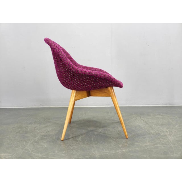 Shell Lounge Chair by Miroslav Navratil, Former Czechoslovakia, 1960s For Sale - Image 6 of 12