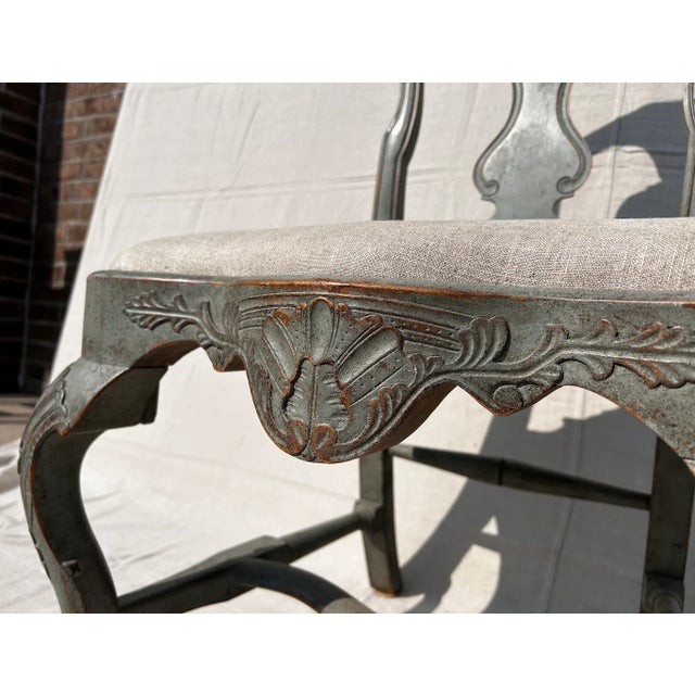 Wood Late 18th Century Polychromed Dining Chairs For Sale - Image 7 of 16