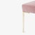 Mid-Century Modern Astor Petite Brass Ottoman in Blush Mohair by Montage For Sale - Image 3 of 6