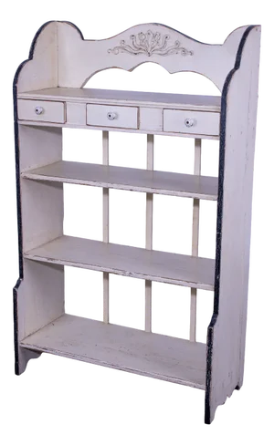 Antique Pine Kitchen Shelf Unit, 1920