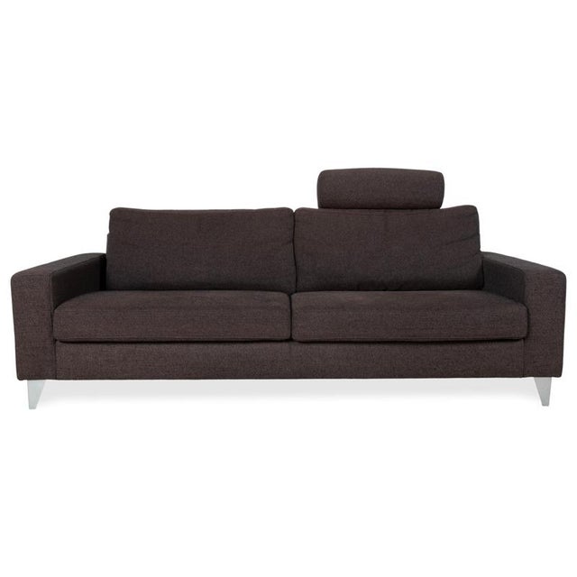 Brown Grey Fabric Three-Seater Sofa from Ewald Schillig For Sale - Image 12 of 12