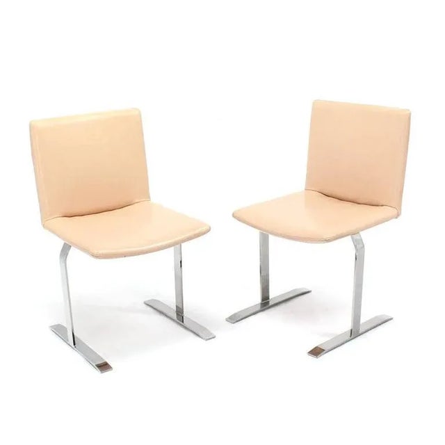 Chrome Base Mid Century Dining Chairs - Set of 4 For Sale - Image 6 of 11