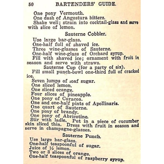 1910s "New Bartender's Guide How to Mix Drinks 2 Books in One" 1914 Montague, Harry For Sale - Image 5 of 7