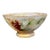Antique Limoges Porcelain Punch Bowl, Hand-Painted Grapes, France For Sale
