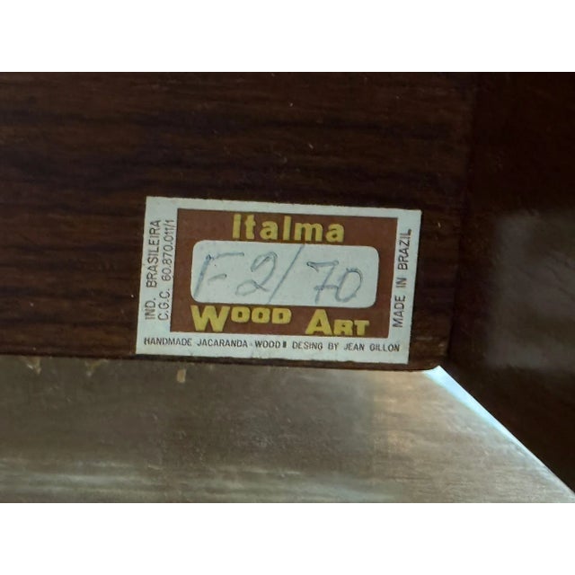 Jean Gillon, Brazilian Modern, Jacaranda, Chrome, Writing Desk, Brazil, 1960s For Sale - Image 10 of 10
