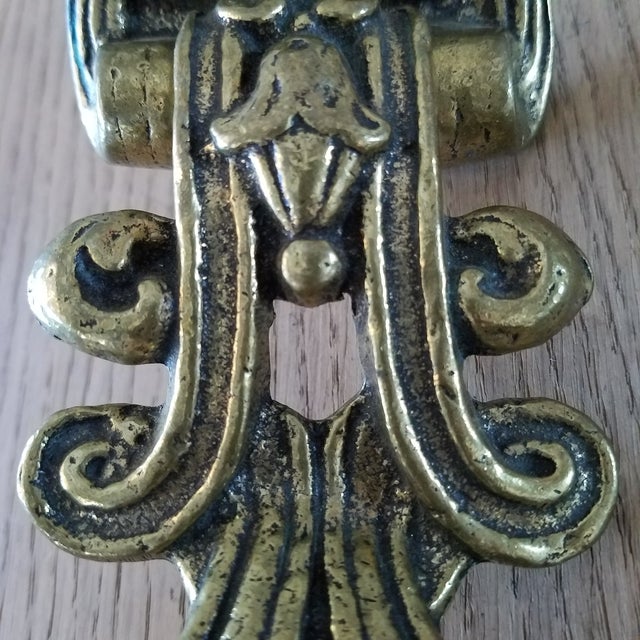 Vintage Solid Brass Door Knocker Chairish