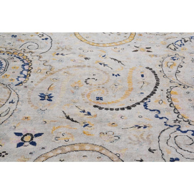 2000 - 2009 Oushak Hand Knotted Wool Rug, 10'13"x13'5" For Sale - Image 5 of 6