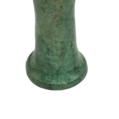 Ceramic Moroccan Tamegroute Glazed Candlestick Holder For Sale - Image 7 of 7