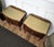 Metal Mid-Century Italian Art Deco Style Nightstands in Walnut with Glass Tops, 1950s, Set of 2 For Sale - Image 7 of 11