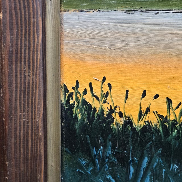 1990s Original Florida Highwaymen Landscape Painting by Sam Newton For Sale - Image 11 of 15