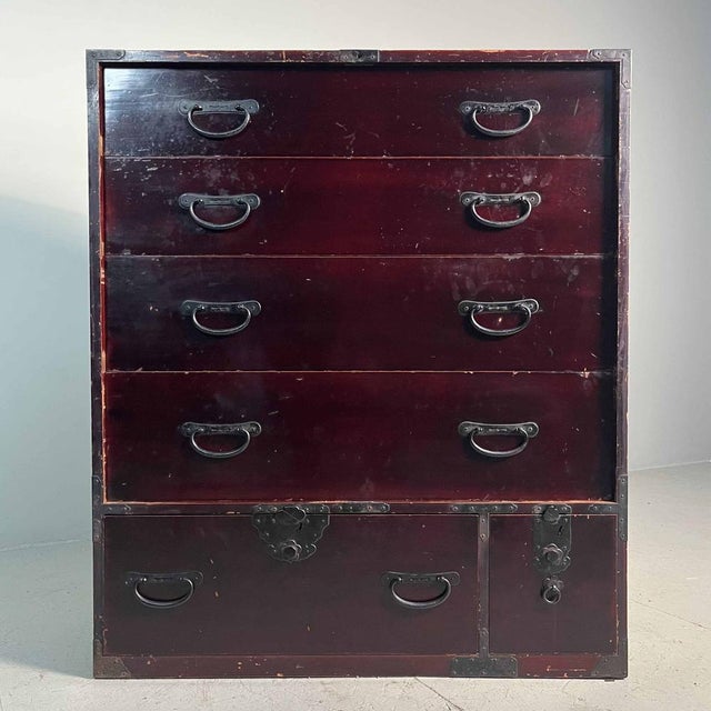 Meiji Era Tansu Sendai Isho-Dansu Chest, Japan, Late 19th Century For Sale - Image 6 of 17