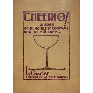 "Cheerio!: A Book of Punches & Coktails How to Mix Them" Recipe Book For Sale