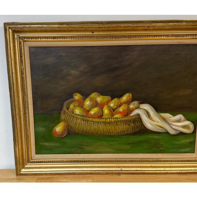Walt Kuhn (1877–1949) Still Life with Pears in Basket, 1947 For Sale In West Palm - Image 6 of 15