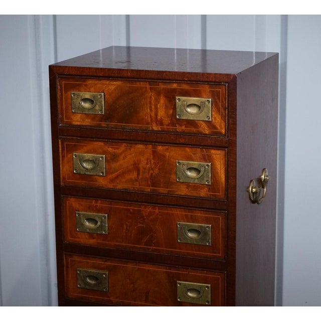 Tall Chest of Drawers with Brass Handles For Sale - Image 5 of 18