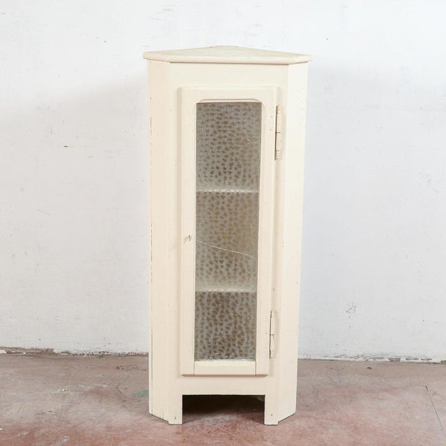 Small Vintage Corner Display Cabinet For Sale - Image 11 of 11