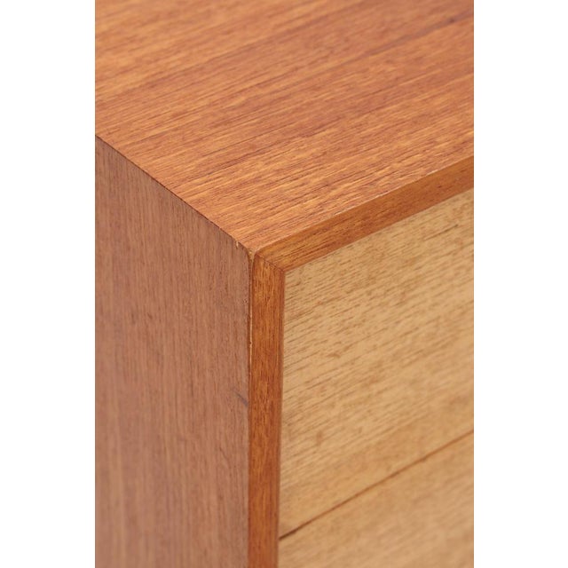 Brown Mid-Century Modern Teak Chest of Drawers, 1960s For Sale - Image 8 of 12