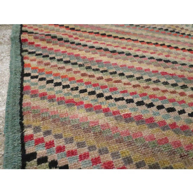 Mid 20th Century Galerie Shabab Collection Mid-20th Century Handmade Turkish Anatolian Throw Rug For Sale - Image 5 of 10