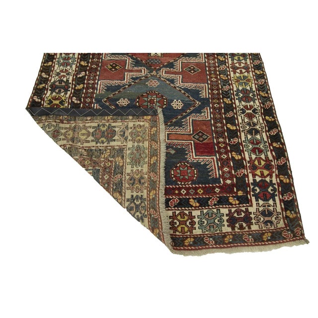 Mid 20th Century Mid 20th Century Caucasian Wool Rug For Sale - Image 5 of 7