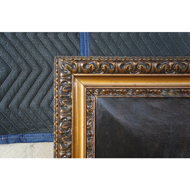 Antique Grand Tour Isaac Blessing Jacob After Govert Flinck 18th C. Baroque Old Master Painting 63" For Sale - Image 11 of 12