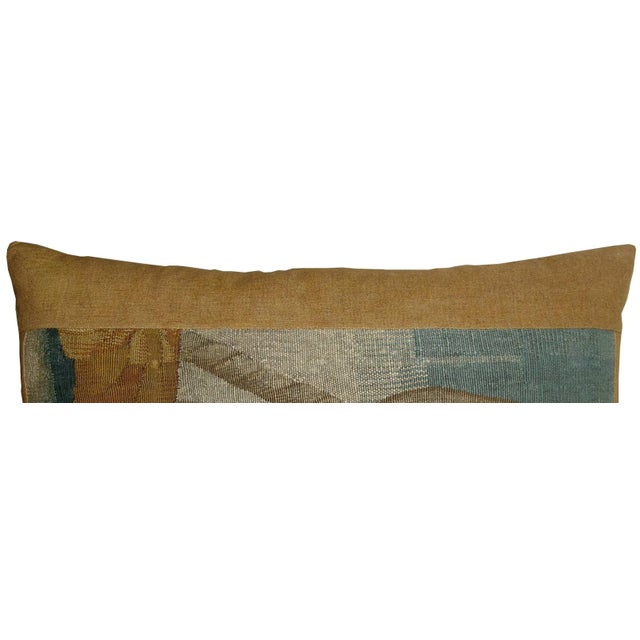 17th Century Antique Brussels Tapestry Pillow For Sale In Los Angeles - Image 6 of 9