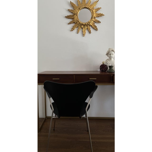 Black Model 3207 Chair by Arne Jacobsen for Fritz Hansen, Denmark, 1970s For Sale - Image 8 of 9
