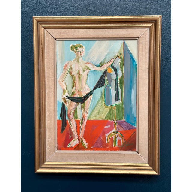 Michel Patrix, Mannequin, 1950s, Oil on Canvas, Framed For Sale - Image 12 of 18