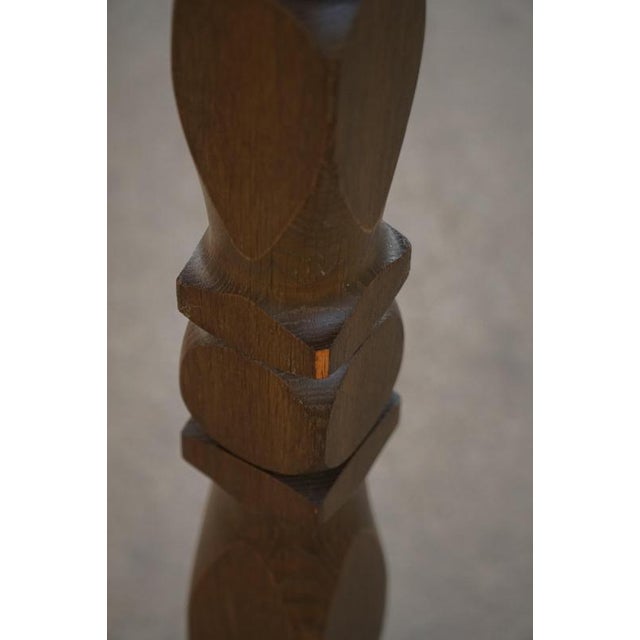 Mid-Century Danish Modern Round Extendable Dining Table in Oak by Henning Kjærnulf, 1960s For Sale - Image 15 of 18