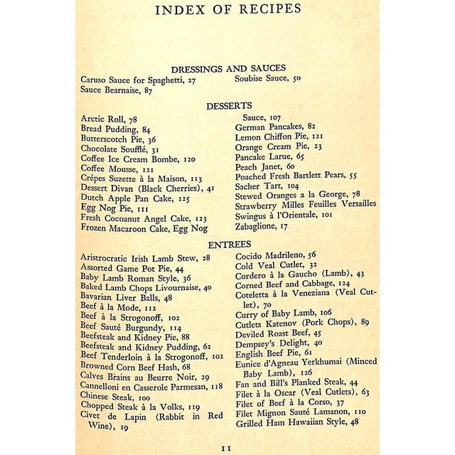 "Where to Dine in Thirty-Nine: With 200 Recipes by Famous Chefs" 1939 Ashley, Diana For Sale - Image 10 of 12