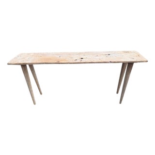 Andrianna Shamaris St. Barts Teak Wood Console Table For Sale