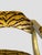 Vintage Curule Style Chair Pair Newly Upholstered Silk Tiger Velvet For Sale - Image 12 of 15