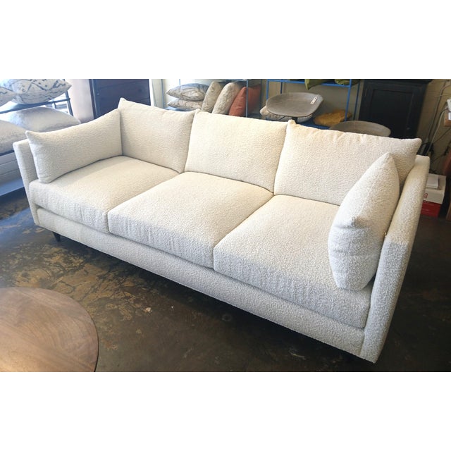Mid-Century Modern Bixby 98" Boucle Sofa For Sale - Image 3 of 8