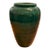 Large Green Glazed Ceramic Floor Vase For Sale