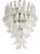 Eclectic White Murano Chandelier For Sale