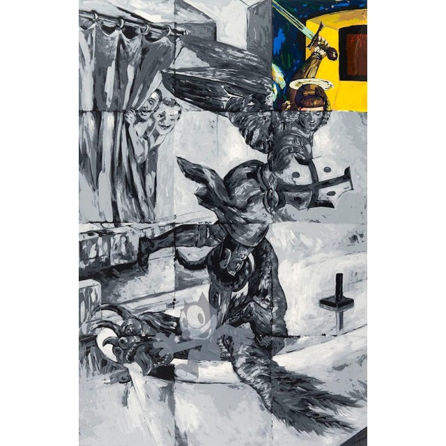 1990s Tadanori Yokoo, Saint George - Take Wing, Ye Vengeful Spectre!, Large Serigraph For Sale - Image 5 of 6