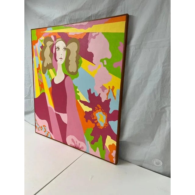 Pop Art Psychedelic Painting by Laura Cleven For Sale In New York - Image 6 of 12