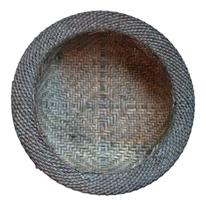 Native American Primitive Round Basket Catchall
