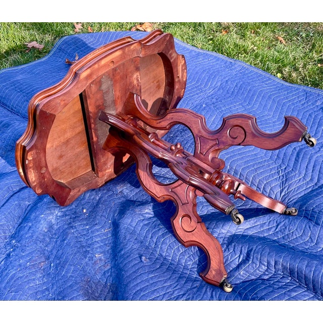Antique Victorian Turtle Top Parlor Table For Sale - Image 10 of 12