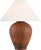Transitional Amber Lewis by Visual Comfort Signature Fischer 36" Table Lamp in Natural Terracotta with Linen Shade For Sale - Image 3 of 3