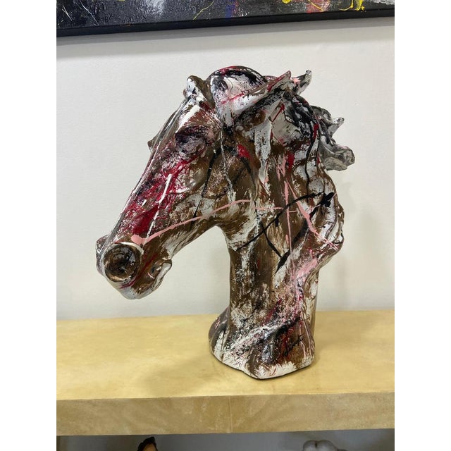 Plastic Silvio Formichetti, Horse Head Sculpture, 2000s, Resin For Sale - Image 7 of 11